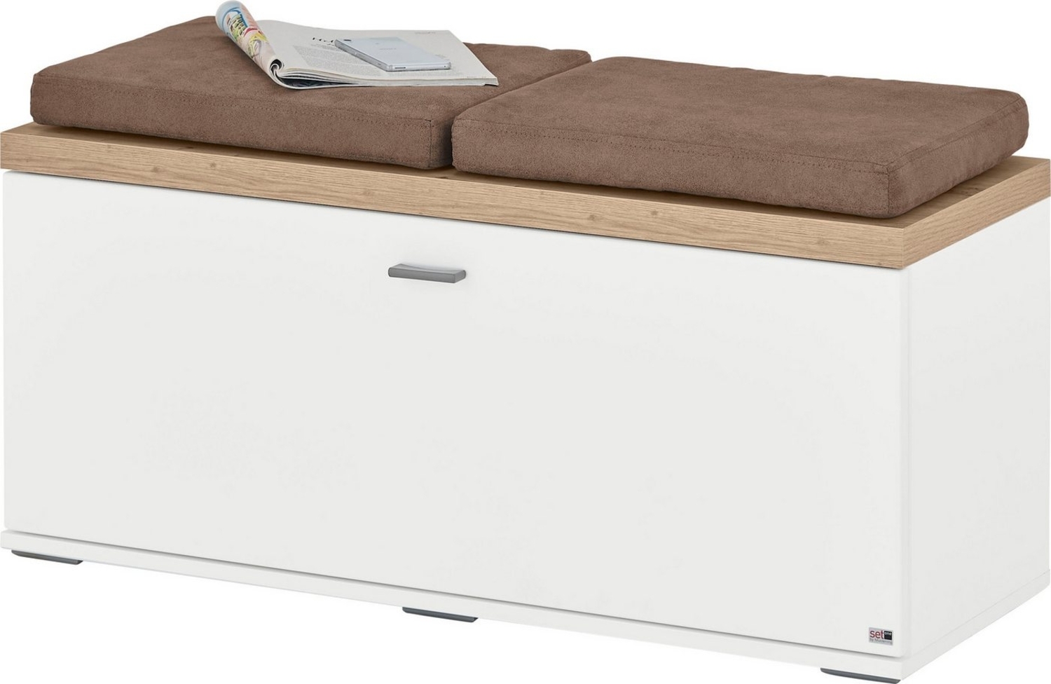 set one by Musterring Sitzbank Lancaster Dielen, mit einer Klappe, in zwei Farben erhältlich, B 100 x H 44 cm Bild 1