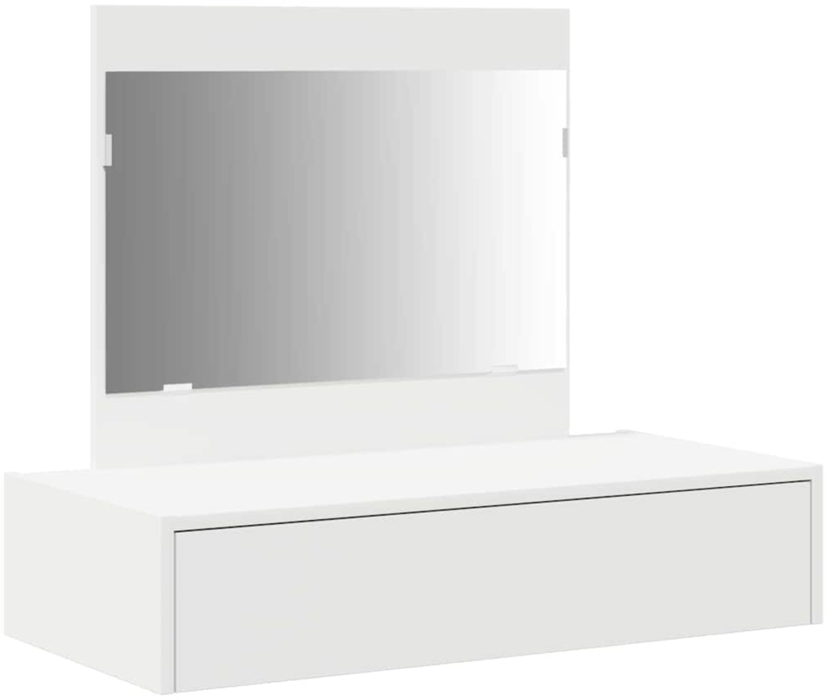 vidaXL Schminktisch mit Schubladen Weiß 83 x 40 x 70 cm Holzwerkstoff 865199 Bild 1
