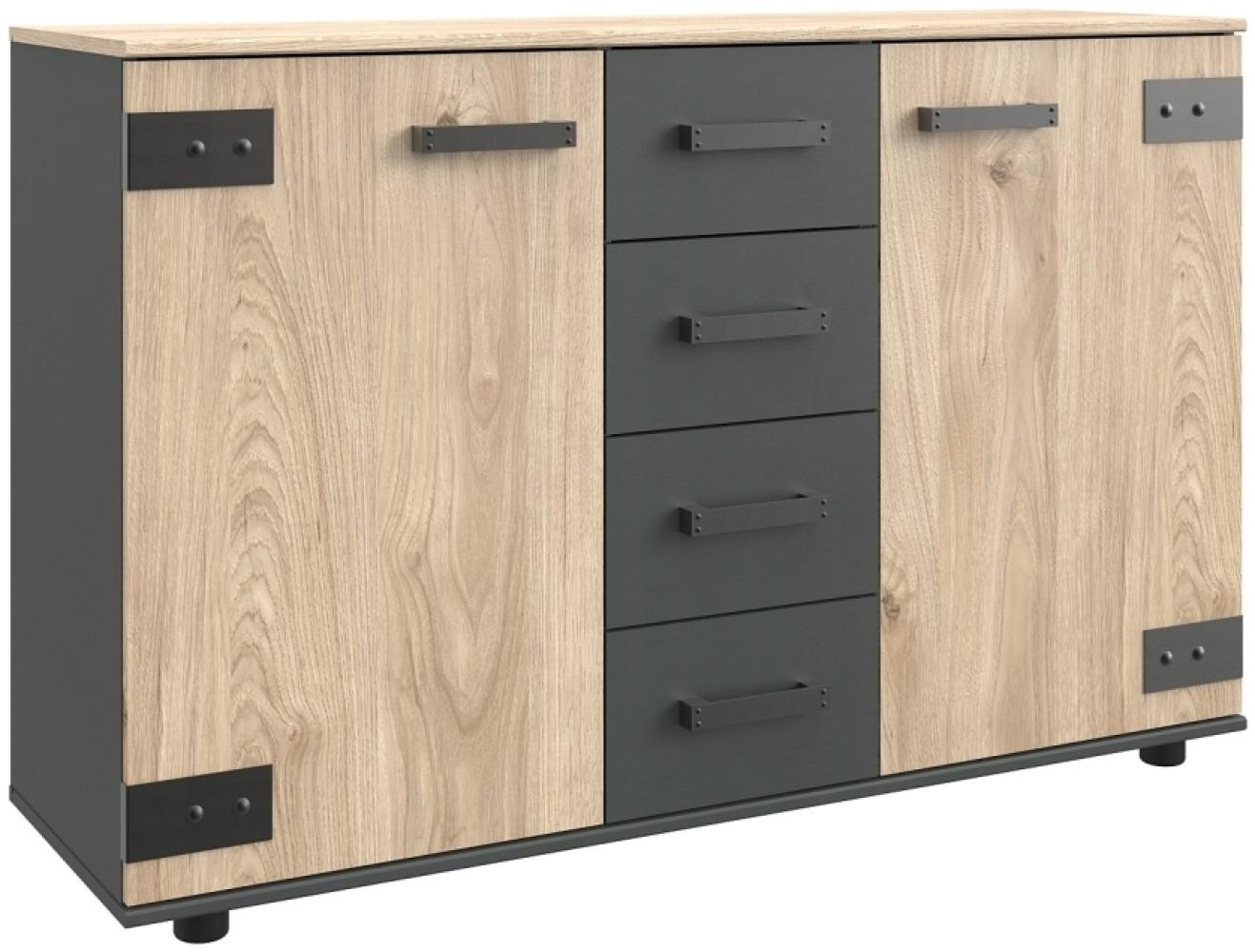 Sideboard MALMÖ Silver Fir Holznachbildung Bild 1