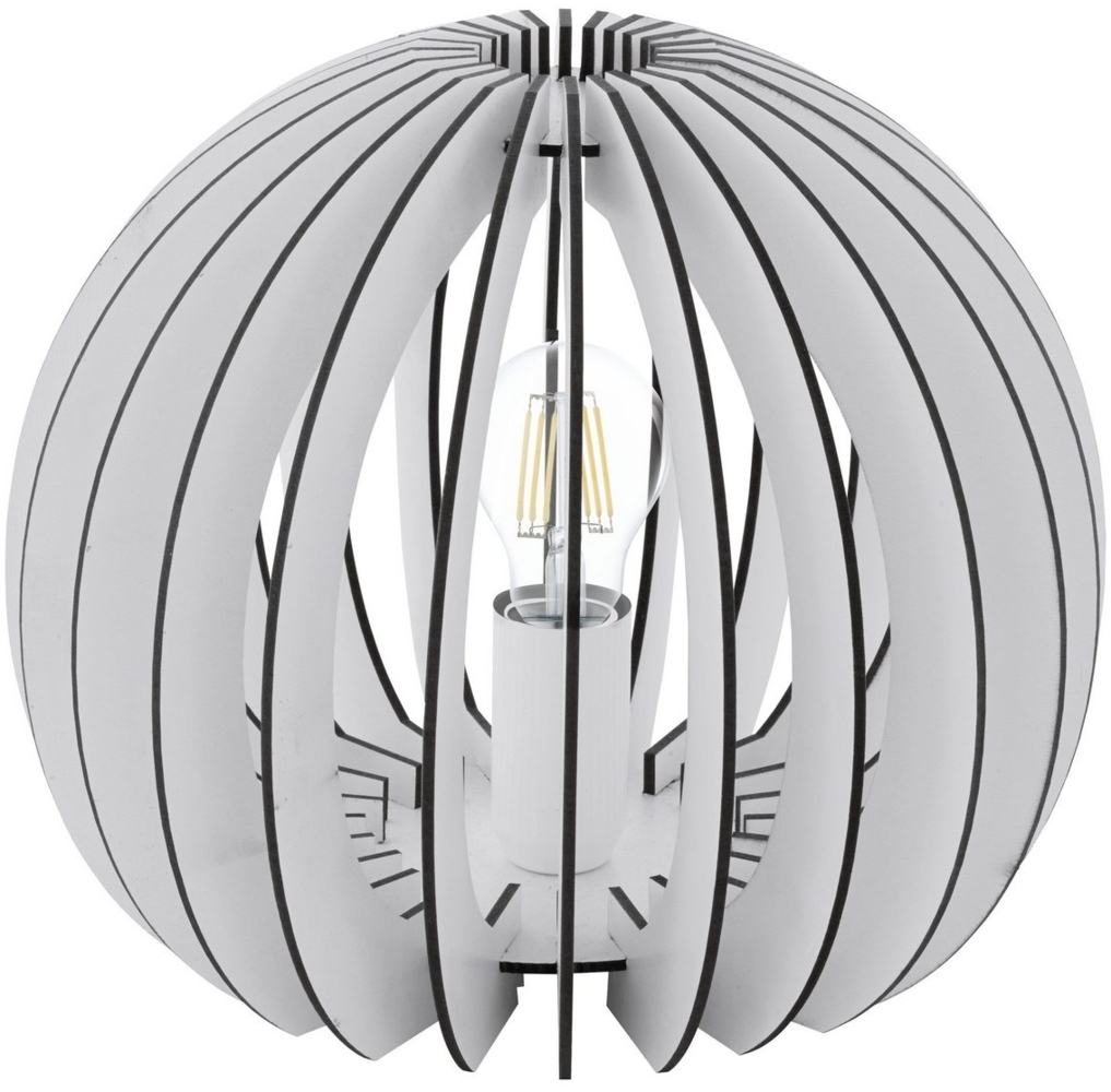 Eglo 94949 Tischleuchte Cossano in weiß 1X40W H:22 Ø 26cm mit Schalter Bild 1