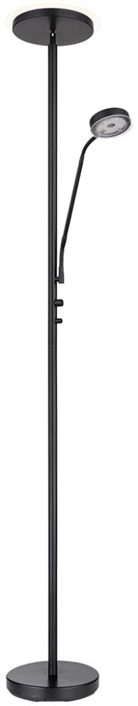 LED Stehleuchte, schwarz, dimmer, Flexo verstellbar, H 180 cm Bild 1