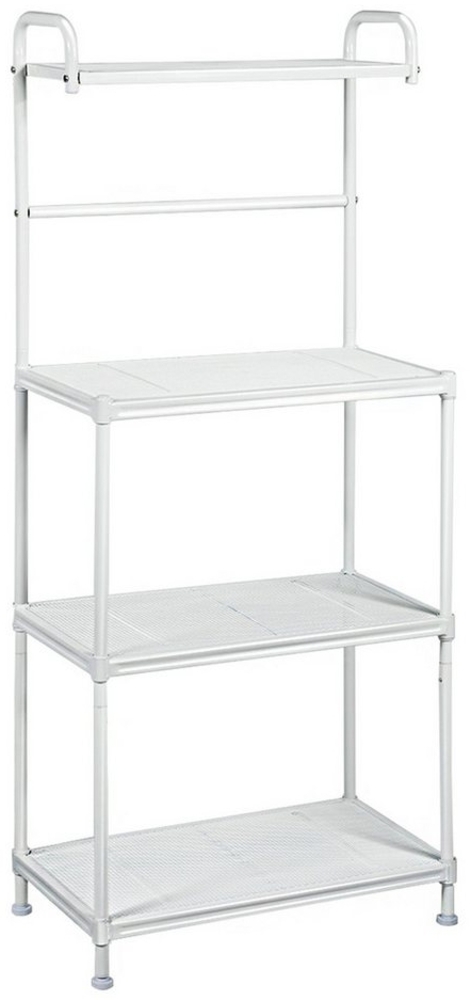 KOMFOTTEU Standregal Mikrowellenregal, mit großem Stauraum, aus Lackiertes Eisen Bild 1