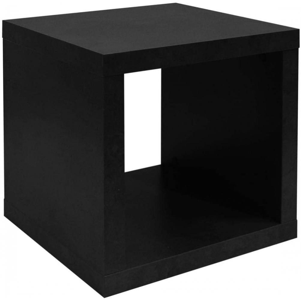 Würfel Regalwürfel Nachtkommode Raumteiler CUBE Schwarz Bild 1