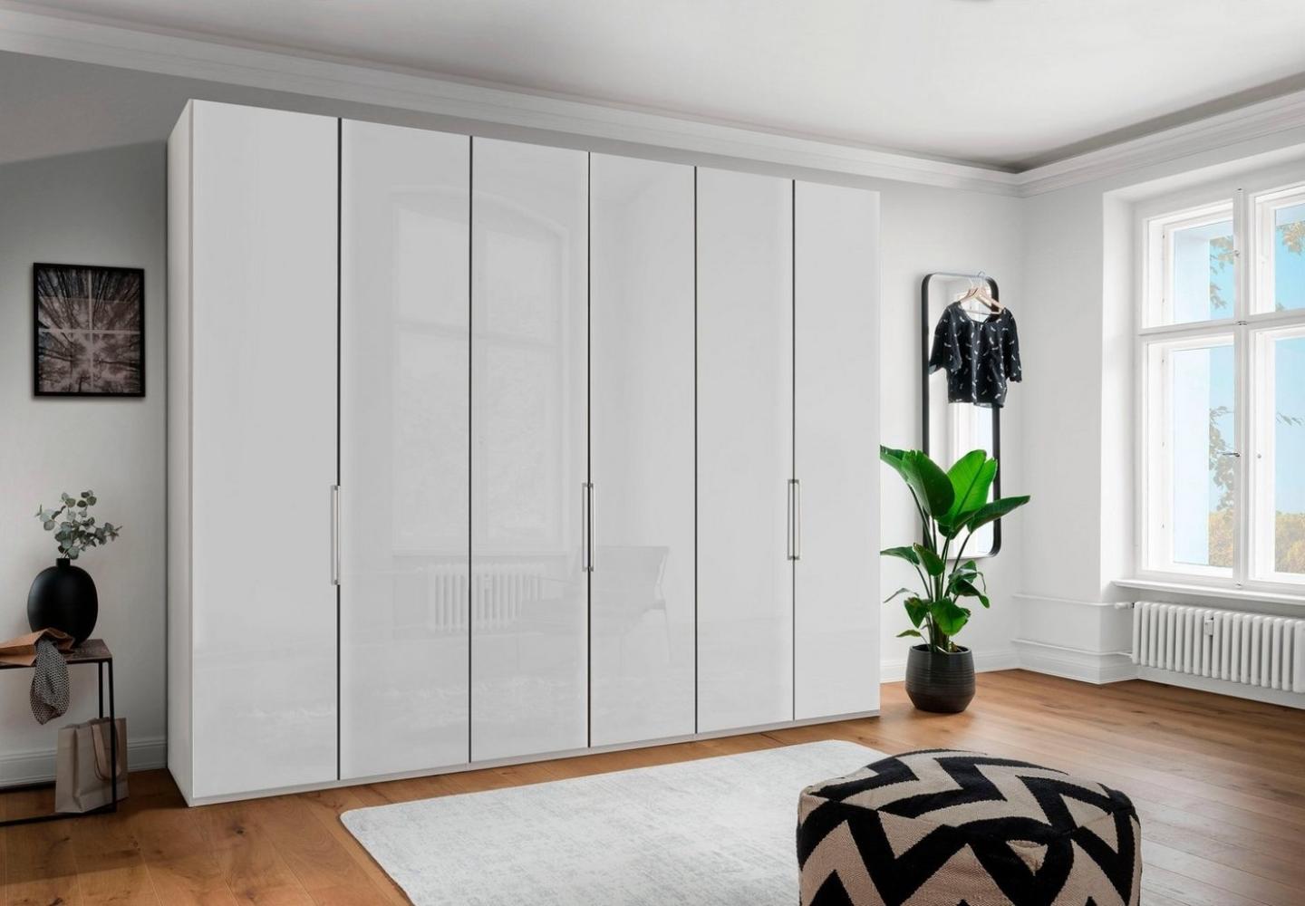 WIEMANN Drehtürenschrank Monaco, Made in Germany, höhenverstellbare Inneneinteilung mit edler Glasfront und hochwertigen Beschläge inkl. Türdämpfung Bild 1