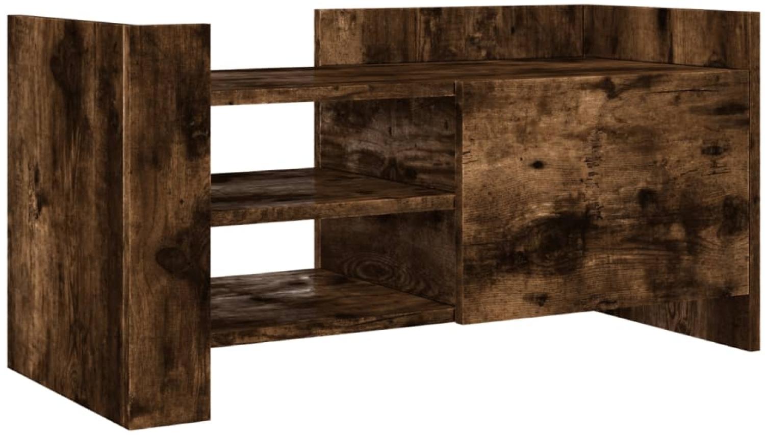 vidaXL TV-Schrank Räuchereiche 80x35x40 cm Holzwerkstoff 848371 Bild 1