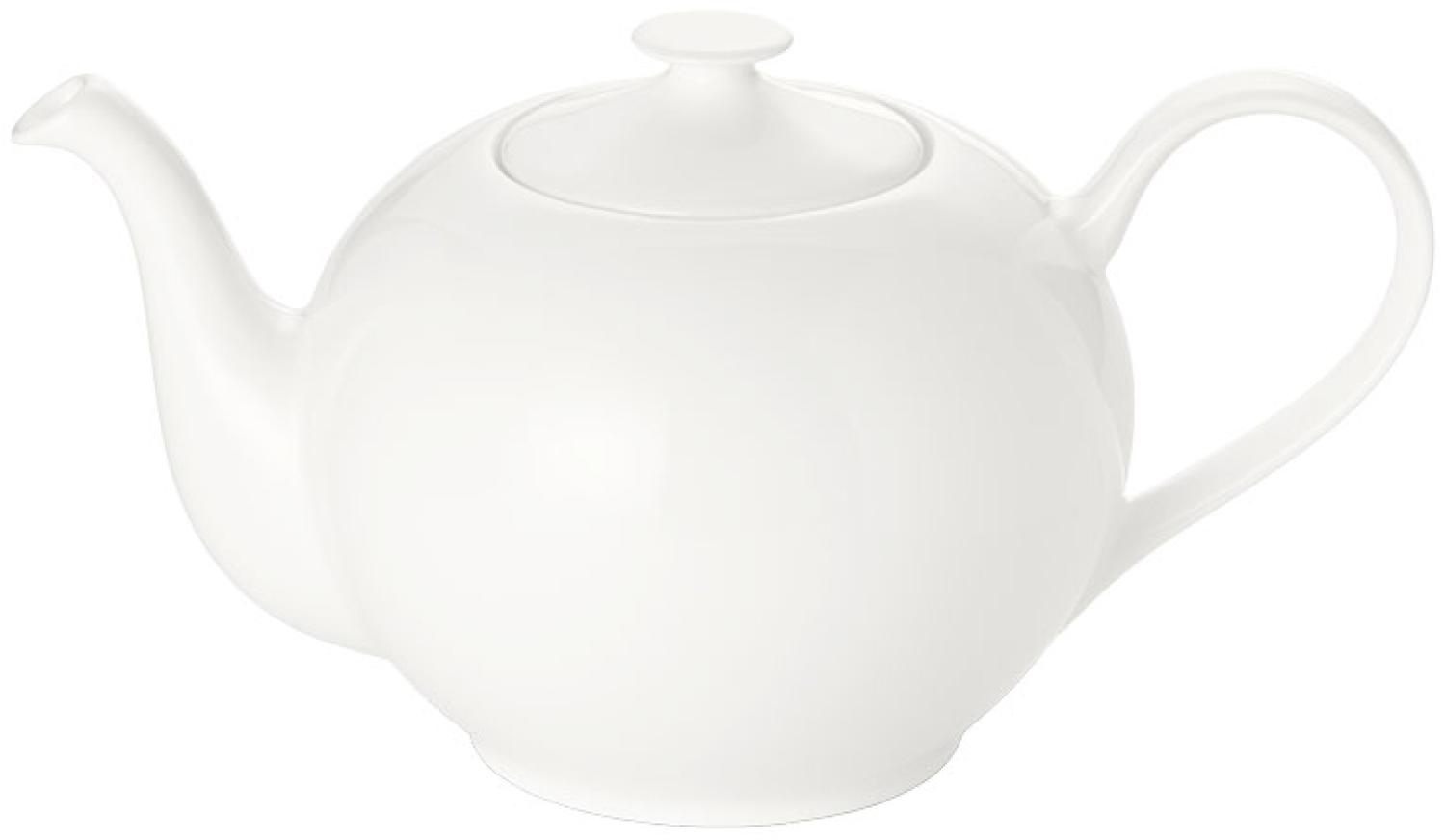 Dibbern Fine Bone China Weiss Classic Teekanne rund 1,3 L Bild 1