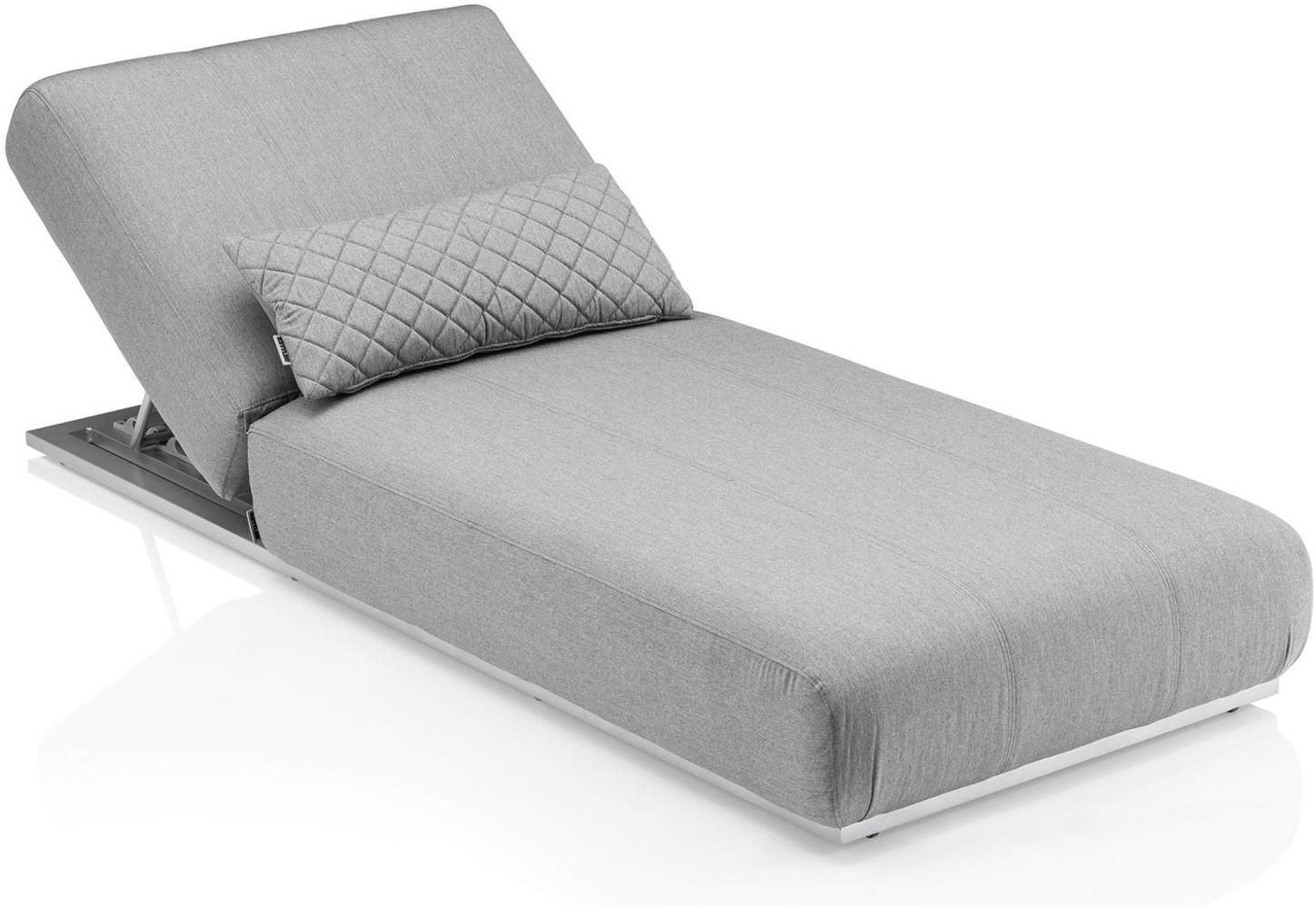 Kettler Sonnenliege Daybed EGO silber/flanelle Aluminium Sunbrella® Bild 1