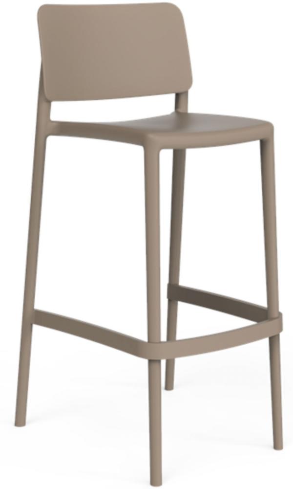 One To Sit Barstuhl Sera Barhocker stapelbar taupe Bild 1