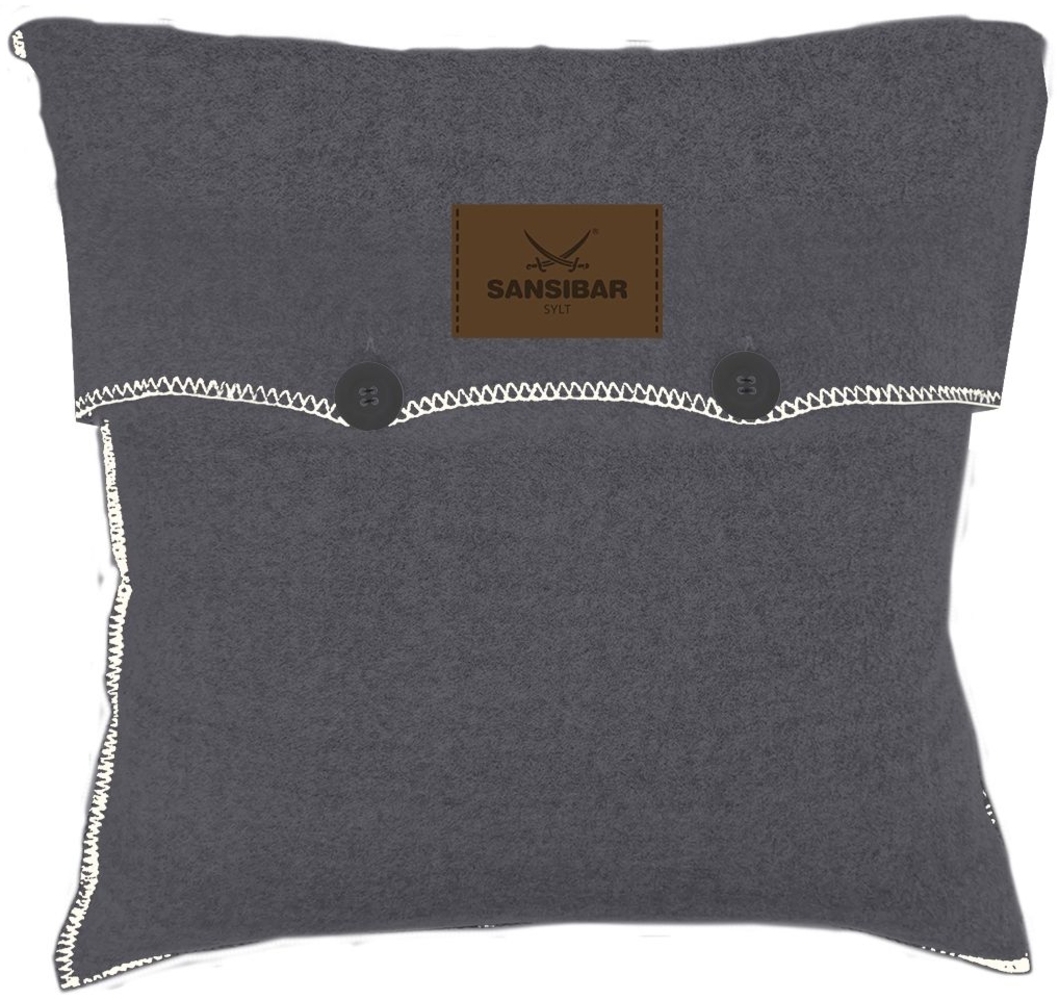 Kissenhülle SANSIBAR anthrazit (BL 45x45 cm) Bild 1