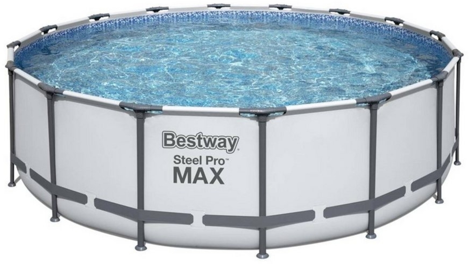 BESTWAY Framepool Bestway Frame Pool Steel Pro Komplettset 457 x 12 (Komplett-Set), Sicherheitsleiter Bild 1