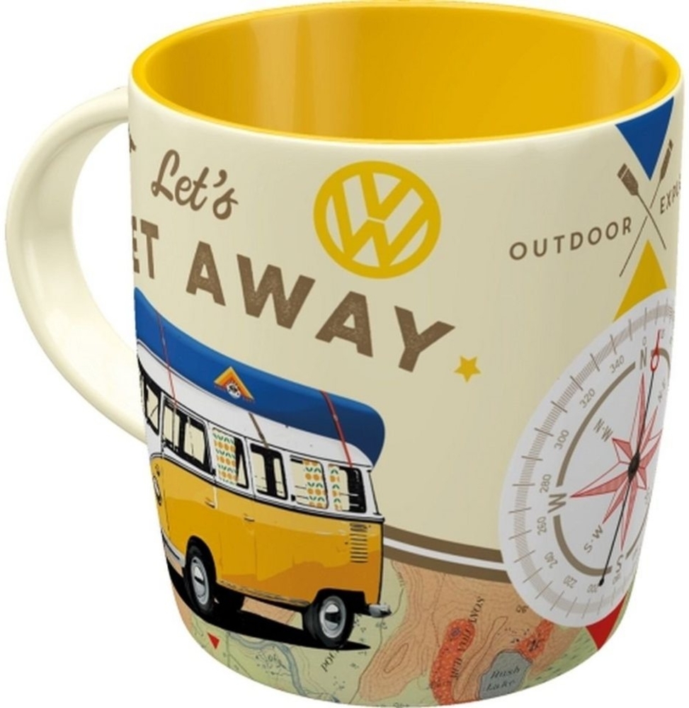 Nostalgic-Art Tasse Kaffeetasse - Volkswagen - VW Bulli Let's Get Away Bild 1