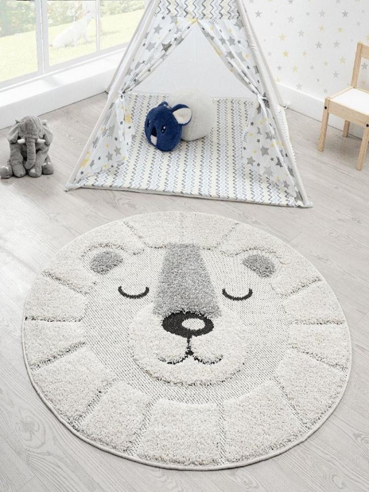 the carpet Teppich Lou, rund, Höhe: 20 mm, Kinderzimmer Teppich strapazierfähig und pflegleicht Bild 1