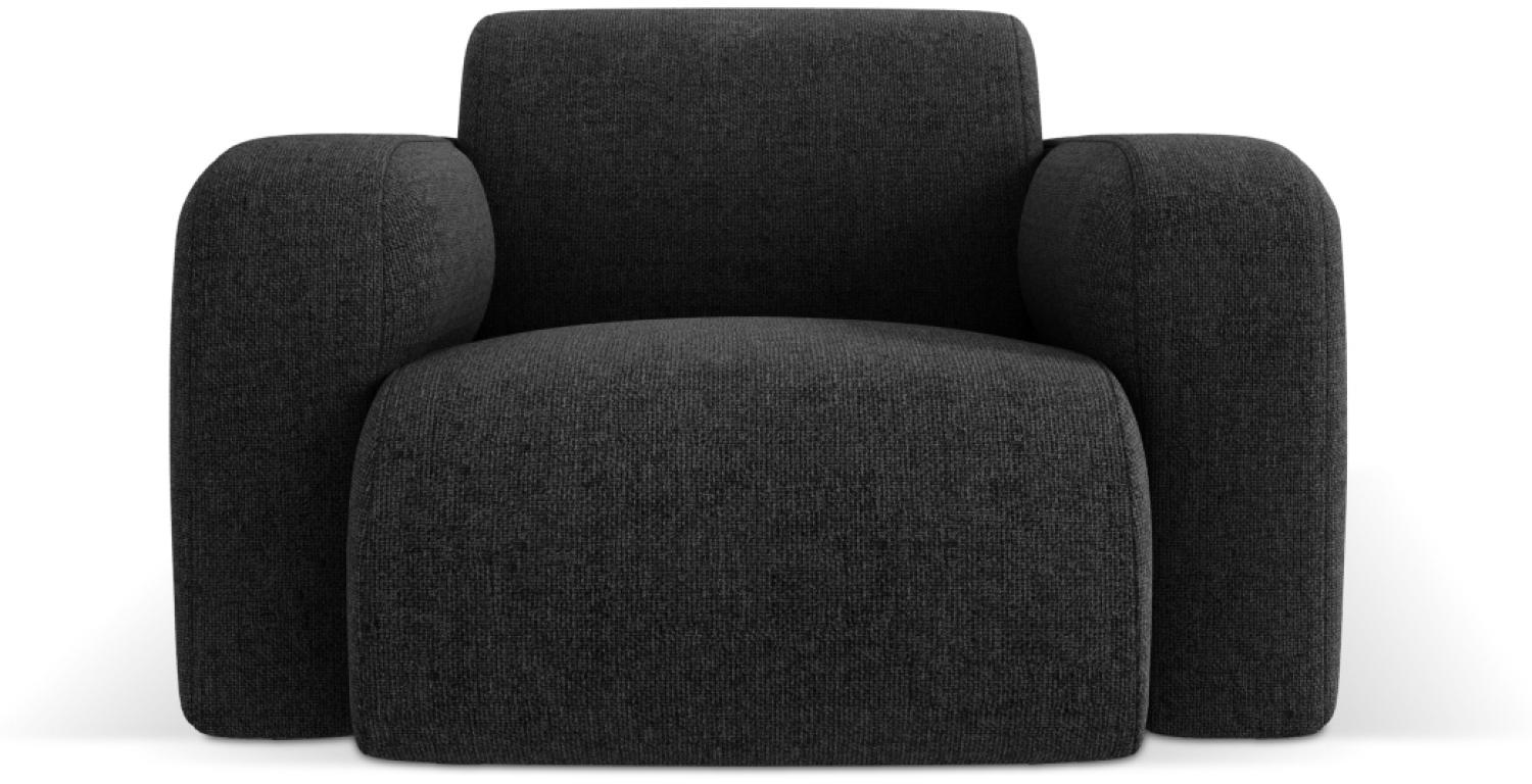 Micadoni Boucle Sessel Molino Chenille Schwarz Bild 1