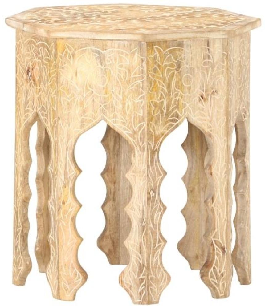 vidaXL Beistelltisch Ø48 cm Massivholz Mango Bild 1