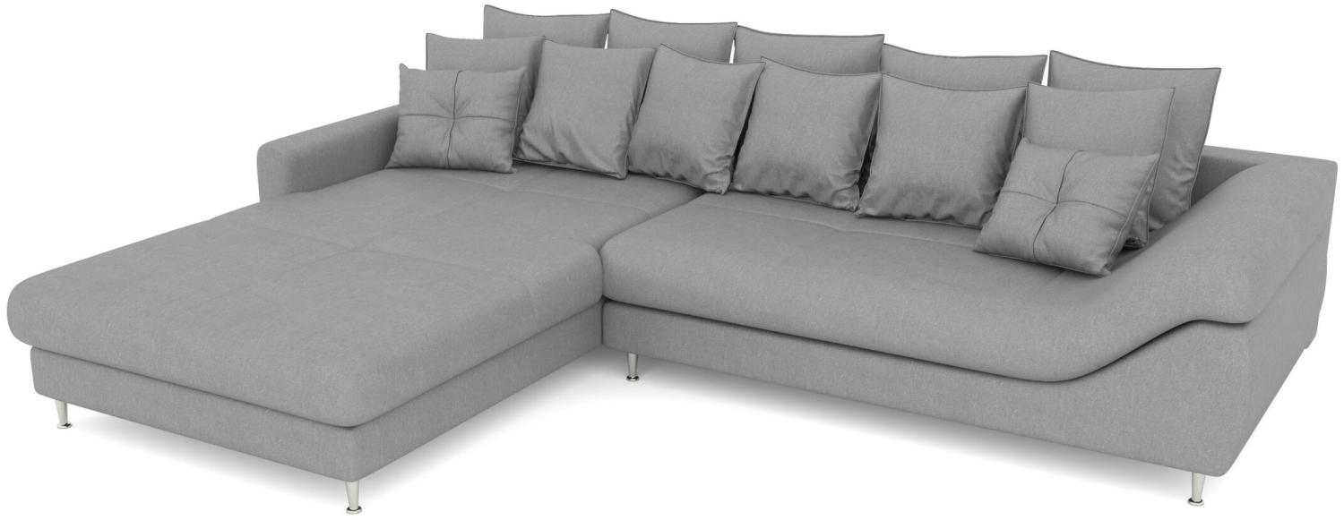 Stylefy Arthur Ecksofa Links Velours Türkis Bild 1