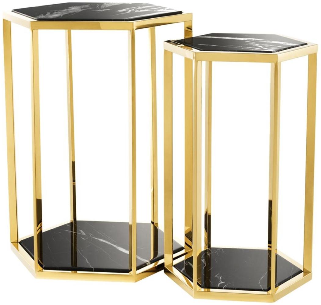 EICHHOLTZ Beistelltisch Set Taro Gold Bild 1