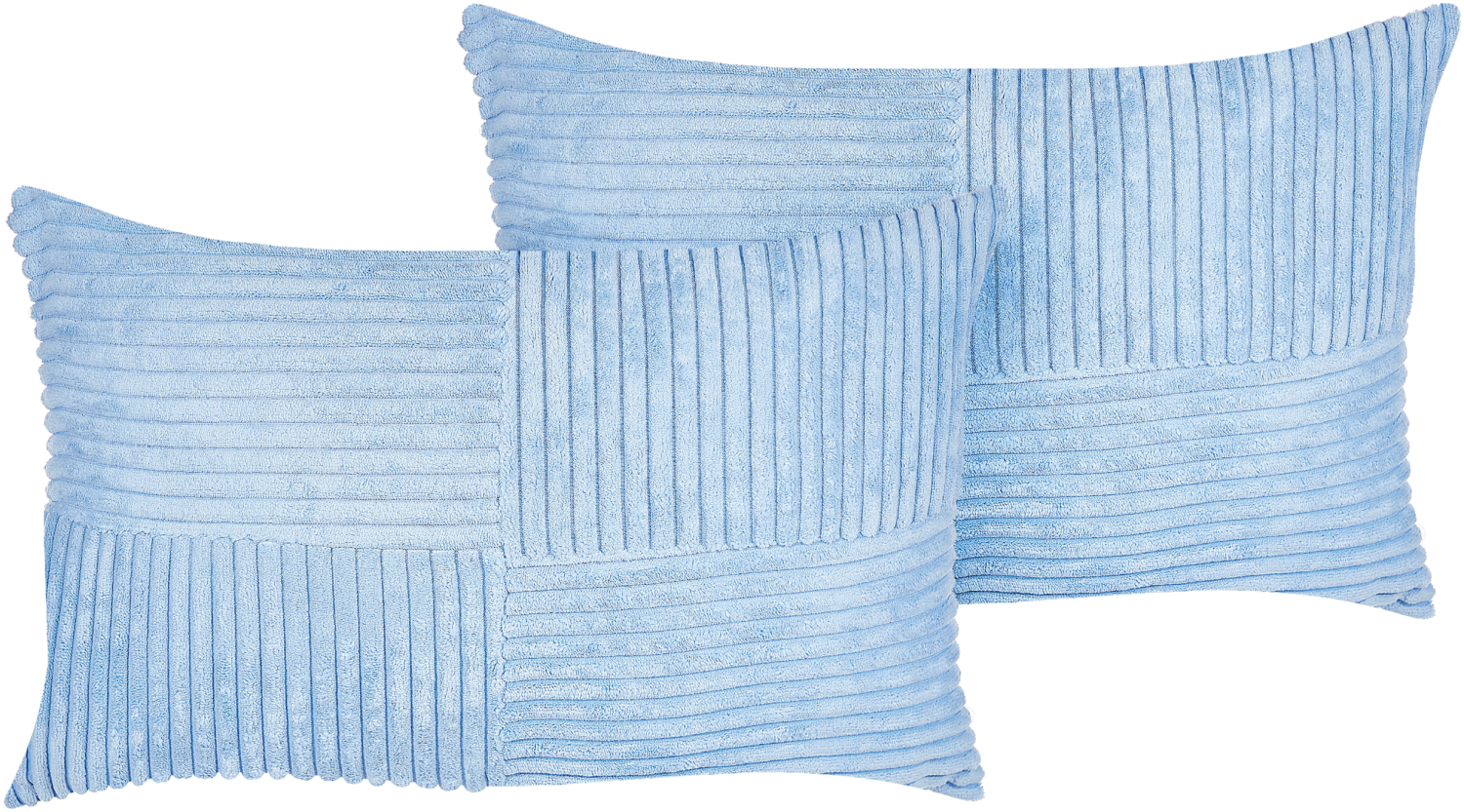 Kissen 2er Set MILLET 47 x 27 cm Kein Muster Blau Bild 1