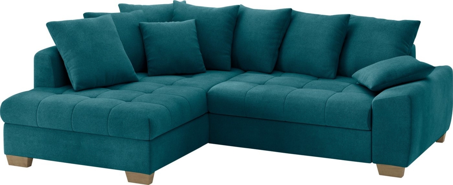 Mr. Couch Ecksofa Nikita II, L-Form, bis 140kg pro Sitzplatz belastbar, mit Kaltschaumpolsterung, wahlweise mit Bett und Bettkasten Bild 1
