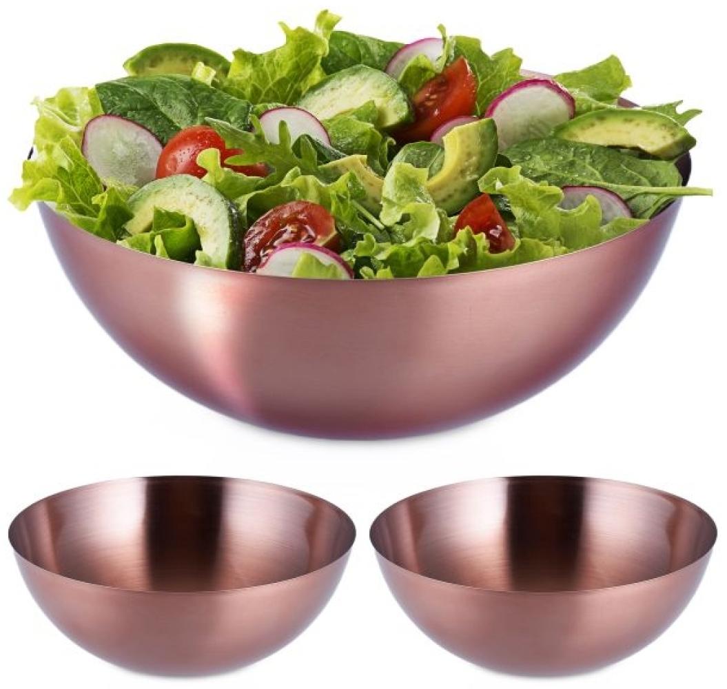 3 x Salatschüssel aus Edelstahl 2l 10046447 Bild 1