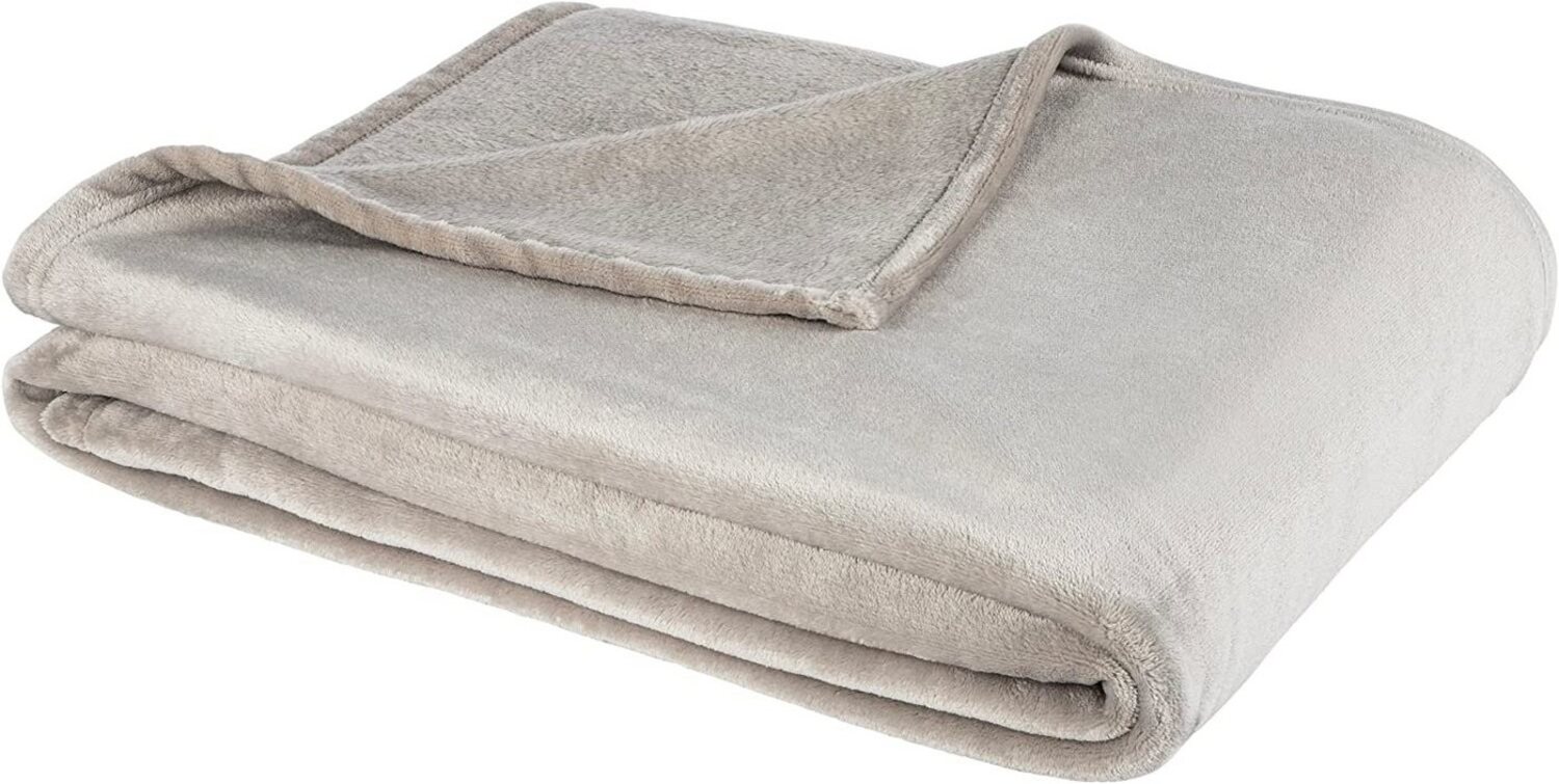 Hometex Premium Textiles Tagesdecke Cashmere Touch Kuscheldecke, Hochflor-Flausch Sofadecke, Allergiker geeignet, sanft & weich auf der Haut, Hochflor-Flausch Bild 1