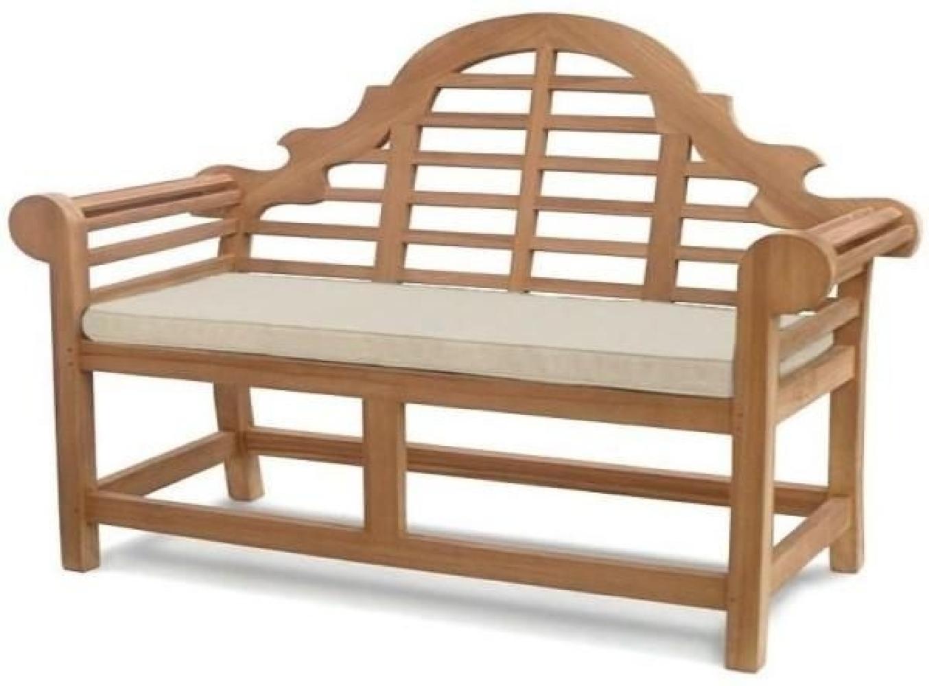 Bankauflage 140 cm x 47 cm für Gartenbank Caserta - creme Bild 1