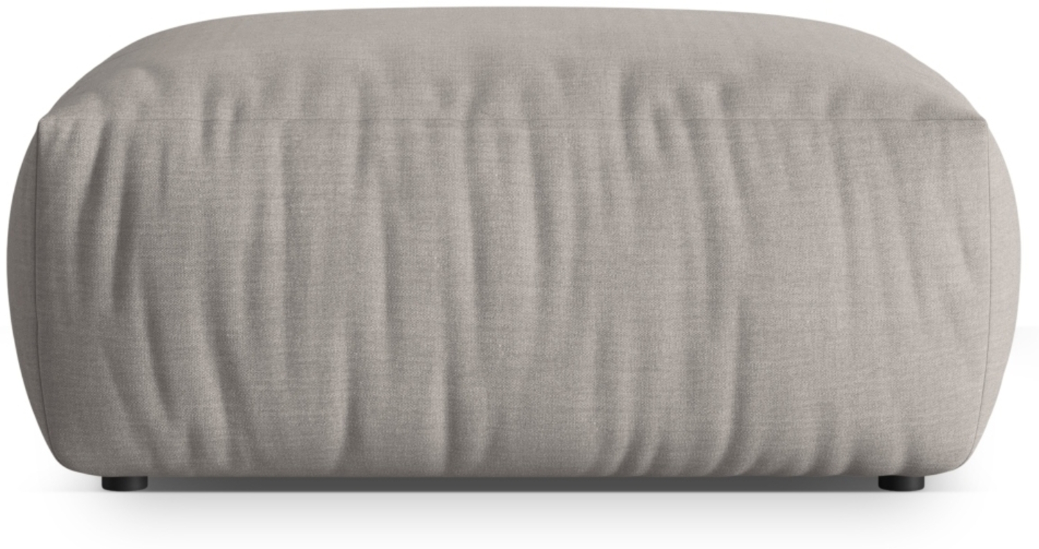 Micadoni Hocker Chris 1-Sitzer Strukturierter Stoff Natur Bild 1