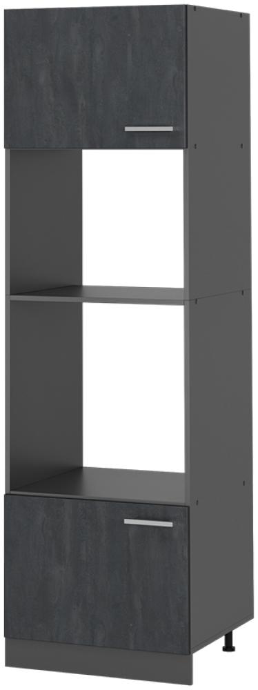 Vicco Mikrowellenschrank R-Line Schwarz Beton Anthrazit 60 cm Bild 1