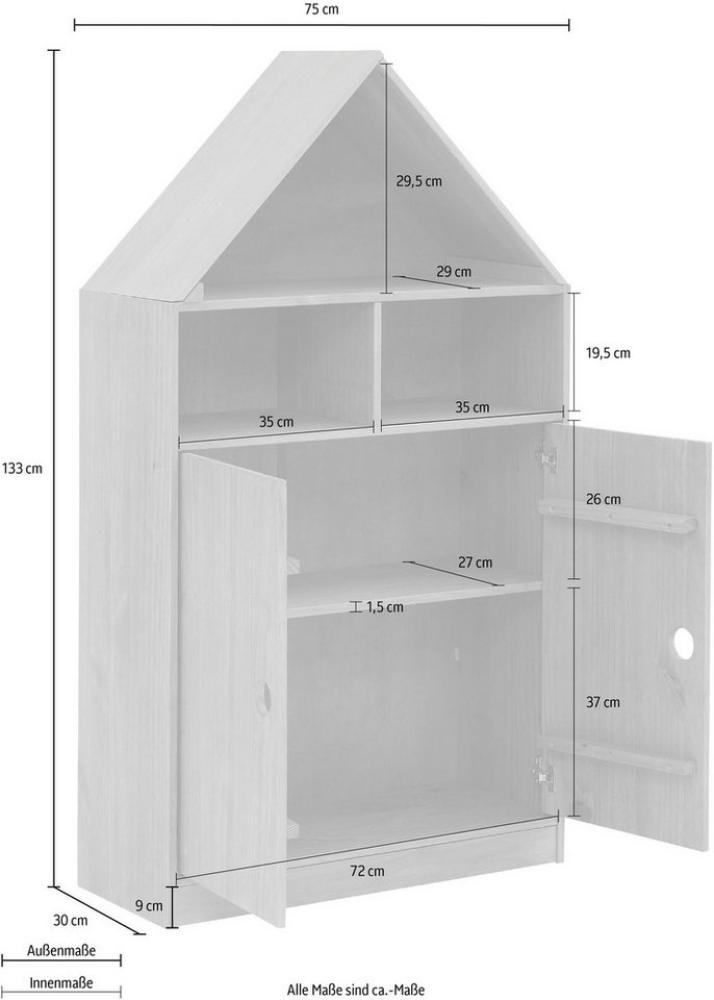 loft24 Kleiderschrank Allie Schrank mit 2 Türen in Hausoptik im Landhausstil Bild 1