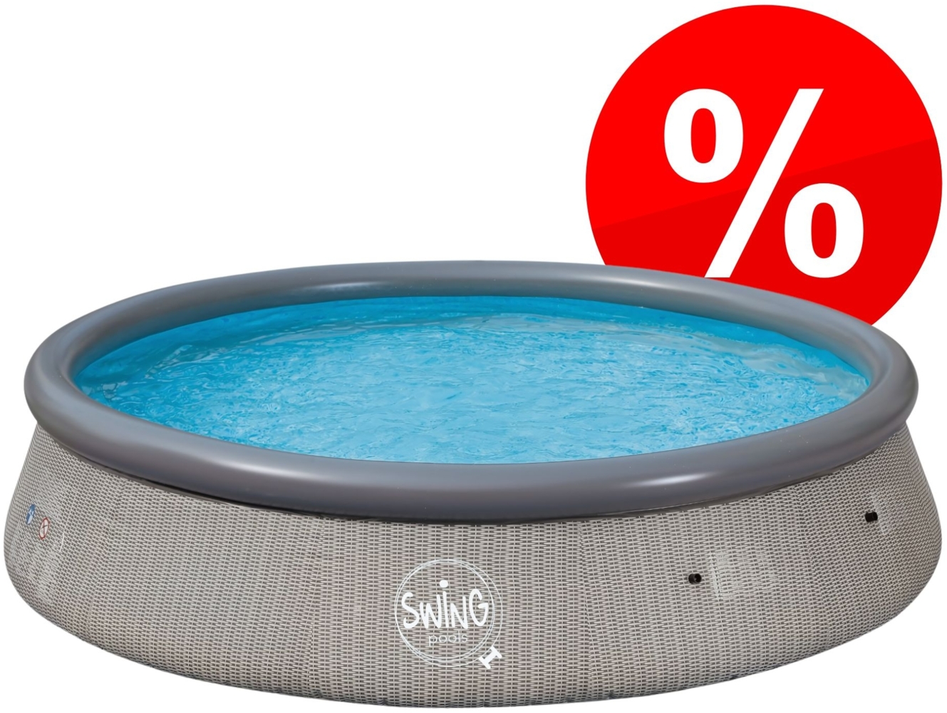 WICKER SWING Pools - 3,66m x 0,91m im Korbflecht-Design Bild 1