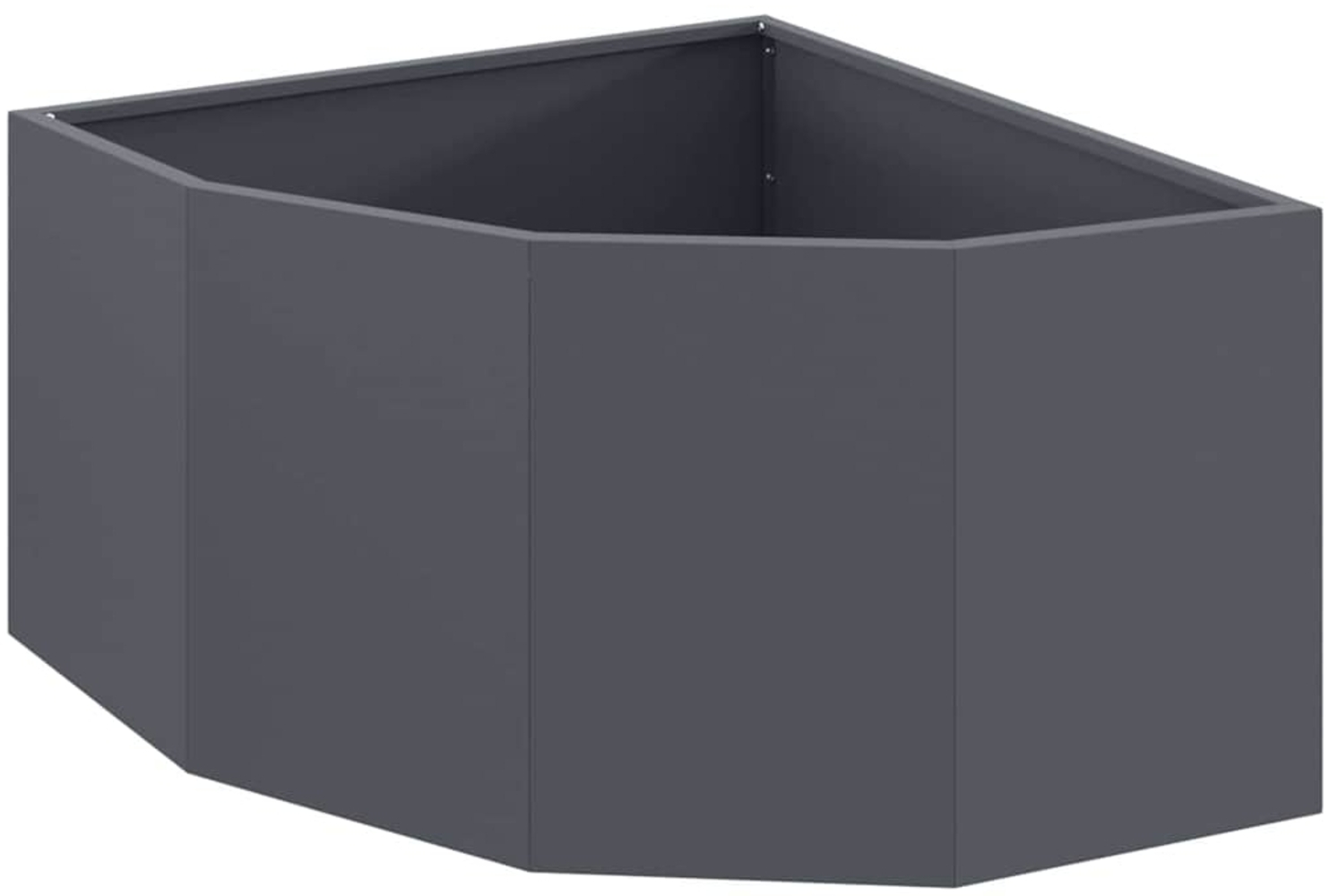 vidaXL Eckpflanzer Anthrazit 60 x 60 x 35 cm Stahl 883642 Bild 1