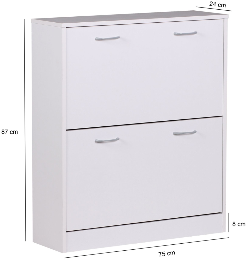 Schuhkipper FINN 75 x 87 x 24 cm Farbe mit 2 Klappen 20 Paar Schuhe Bild 1