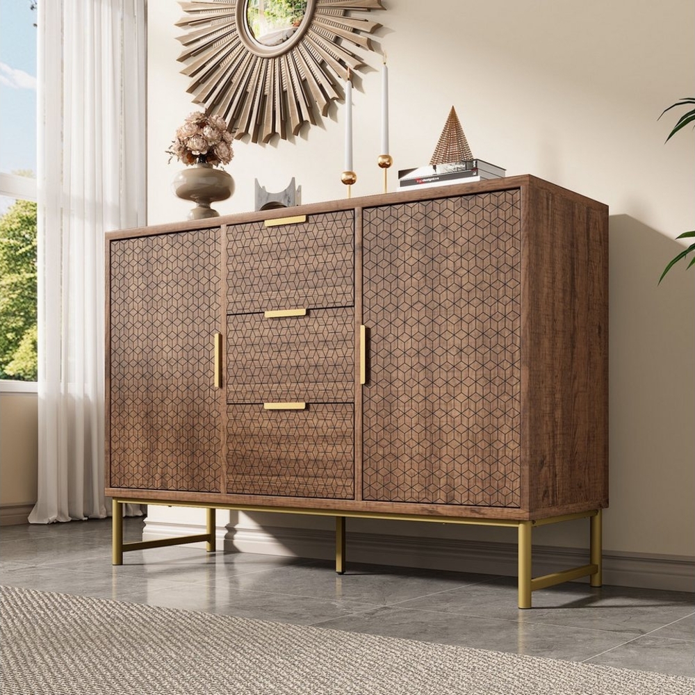 BlingBin Schubkastenkommode Sideboard Highboard für Schlafzimmer Wohnräume (1 St) Bild 1