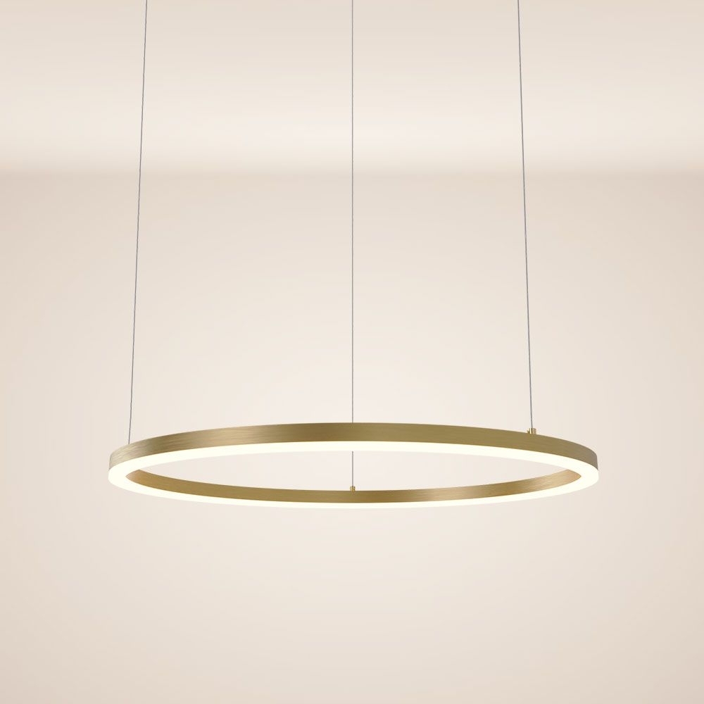 s.luce LED Ring Hängelampe Ø 80cm Gold Bild 1