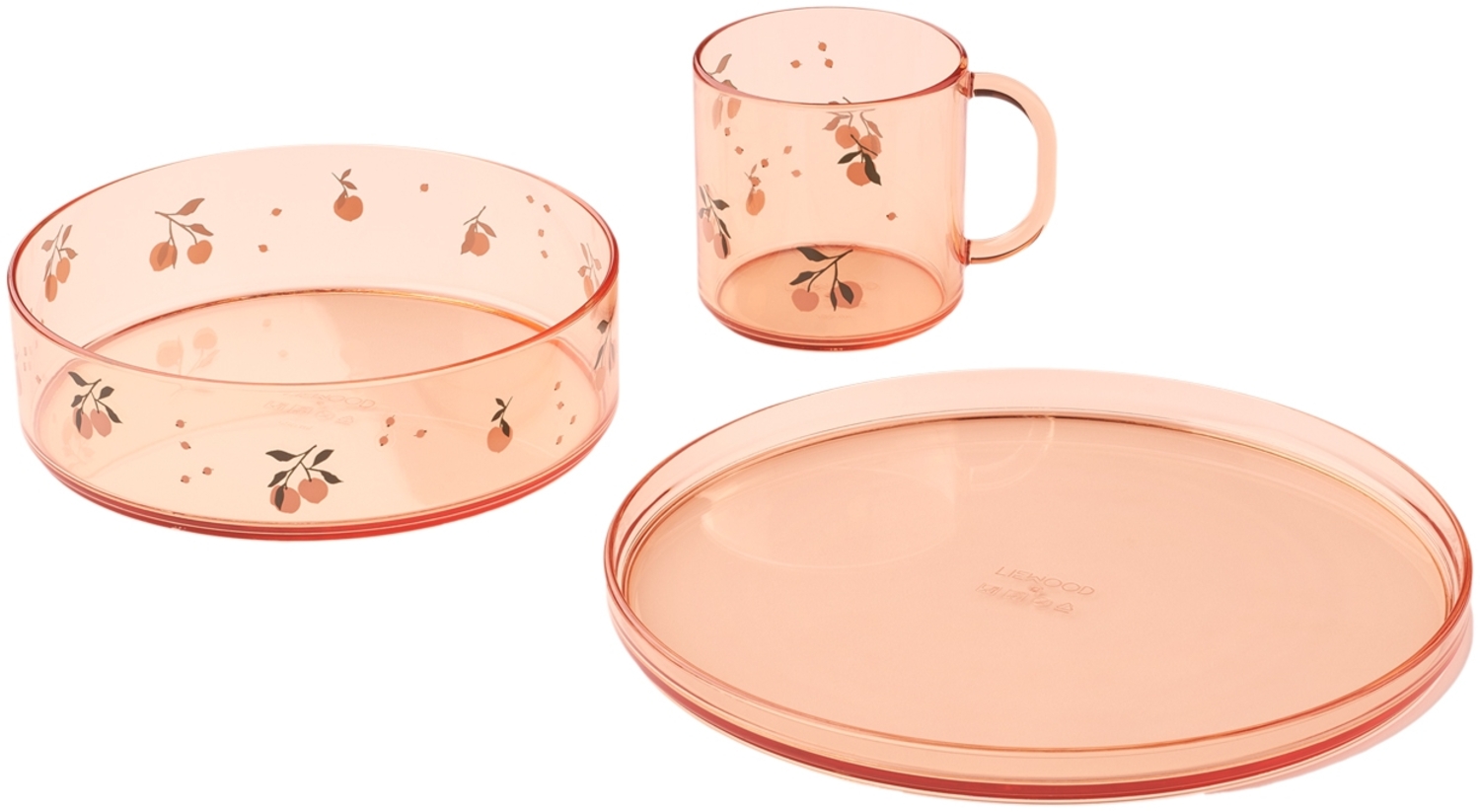 Liewood Siva Geschirrset - Peach / Sea Shell Peach Bild 1