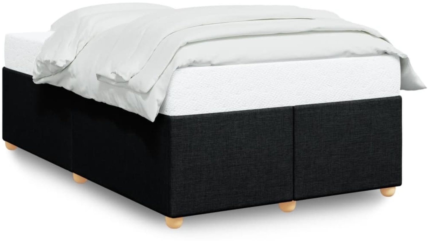 vidaXL Bettgestell ohne Matratze Schwarz 120x200 cm Stoff 3284724 Bild 1
