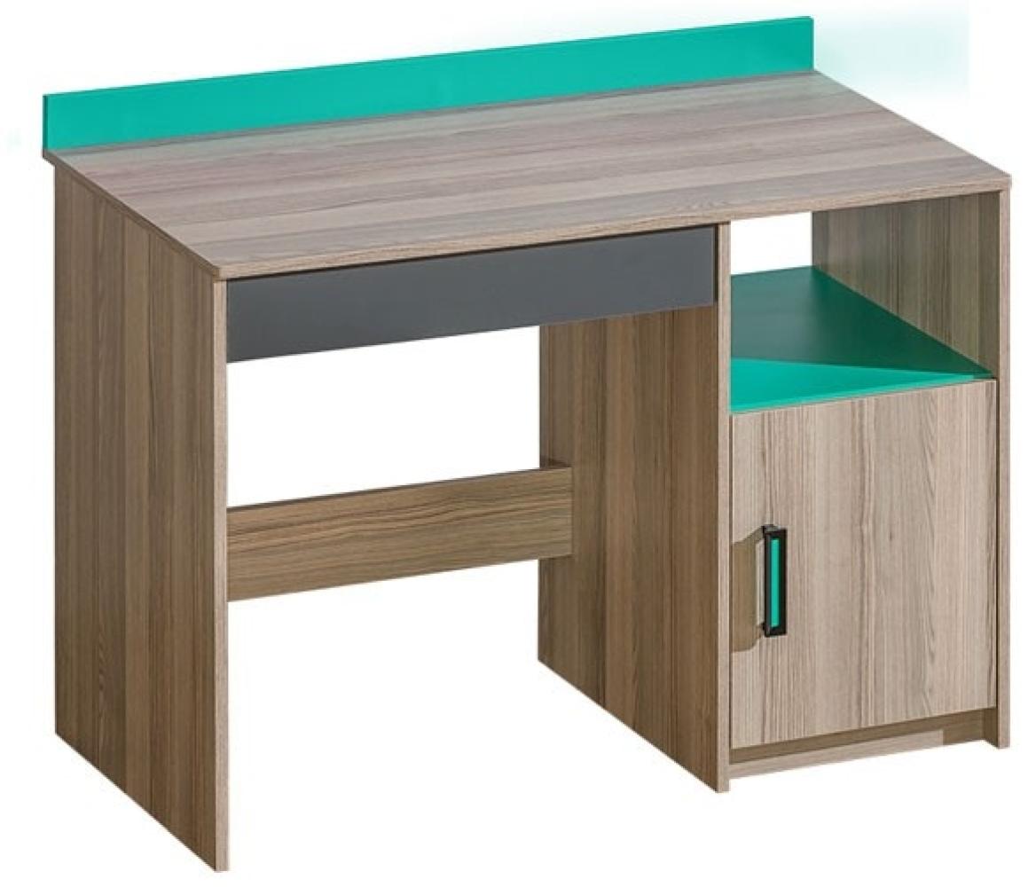 Küchenschrank Unterschrank 90cm Korpus- & lackierte Frontfarbe wählbar (RI-D2E/90/1E) Bild 1