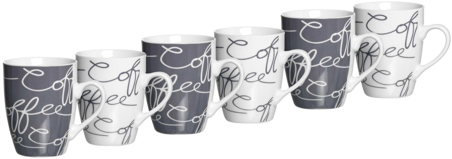 Ritzenhoff & Breker CORNELLO Kaffeebecher 250 ml grau 6er Set - DS Bild 1