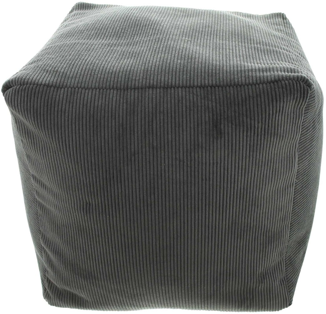 Sitzpouf Feincord Pouf Bodenkissen Sitzhocker Hocker Fußhocker Schemel Bild 1