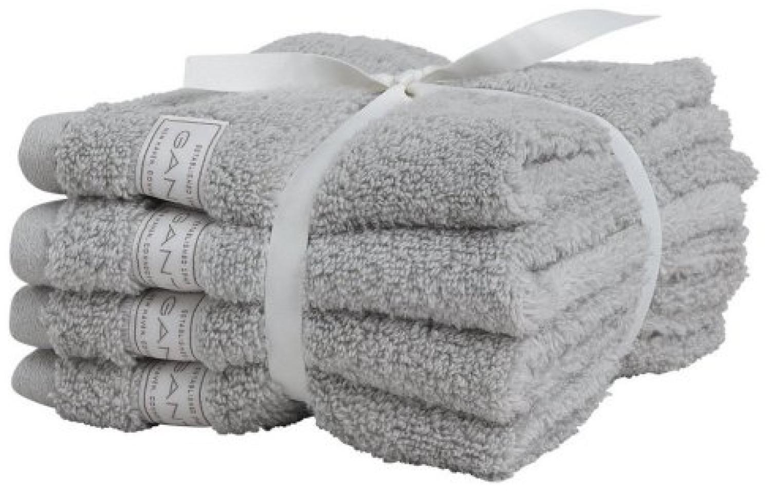 Gant Home Seifentuch Set Gesichtstücher Premium Towel Heather Grey (30x30cm) (4-teilig) 852007201-141 Bild 1