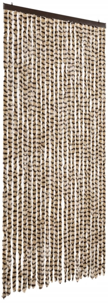 vidaXL Fliegenvorhang Beige und Braun 100x230 cm Chenille 377390 Bild 1
