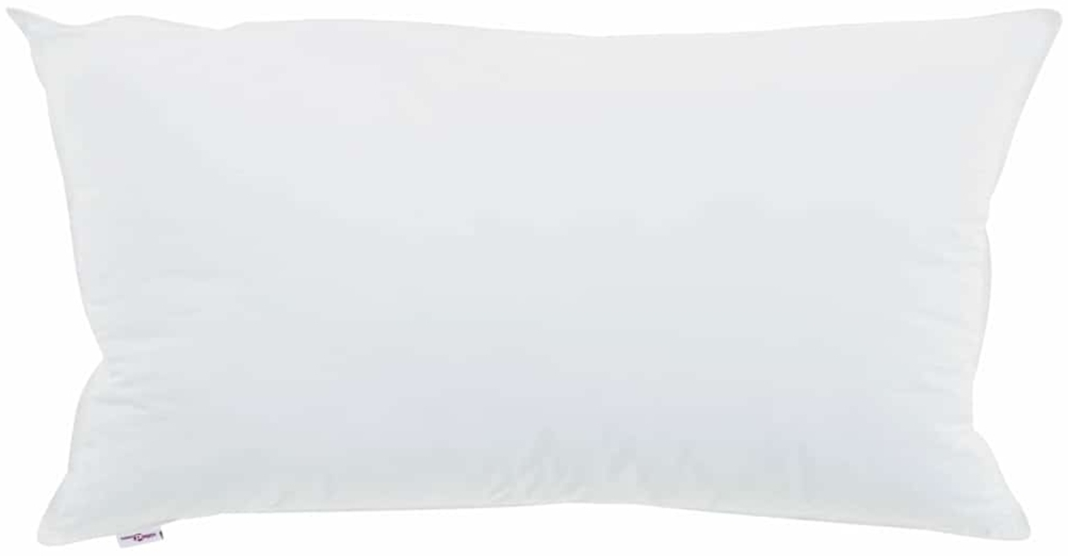 vidaXL Kopfkissen mit Kissen Weiß 40 x 80 cm Baumwolle 42007696 Bild 1