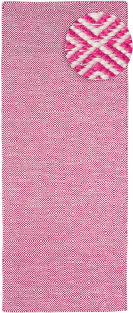 Morgenland In- & Outdoor Teppich - Alef - läufer - 200 x 80 - Rosa Bild 1