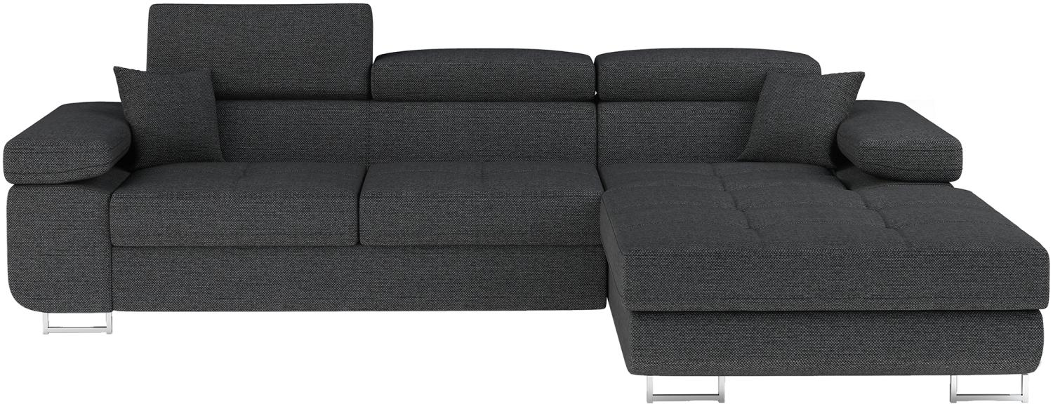 Armando, Ecksofa, Eckcouch, Grau Bild 1