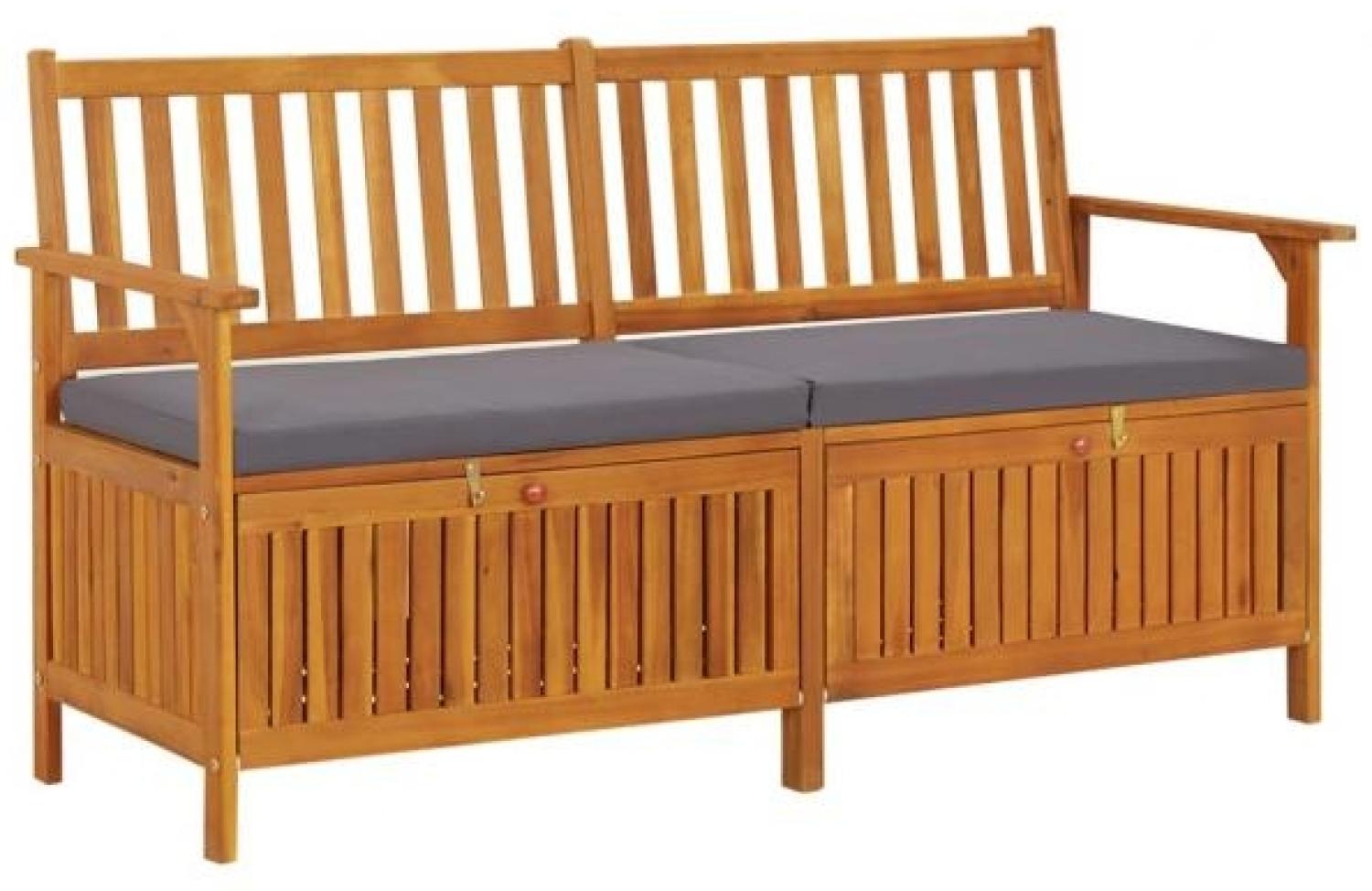 vidaXL Truhenbank mit Kissen 148 cm Massivholz Akazie 316740 Bild 1