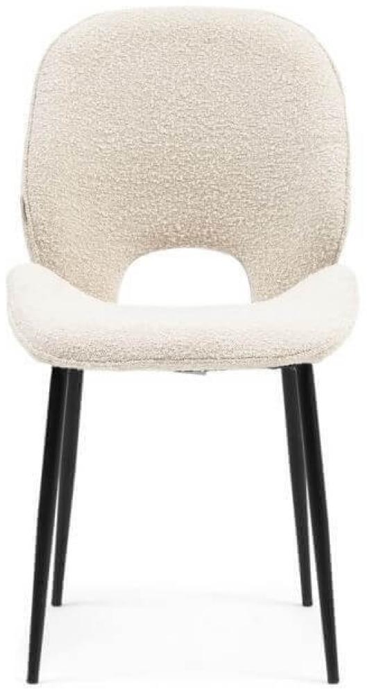 Riviera Maison Esszimmerstuhl Mr. Beekman Dining Chair White Sand Boucle 6070001 Bild 1