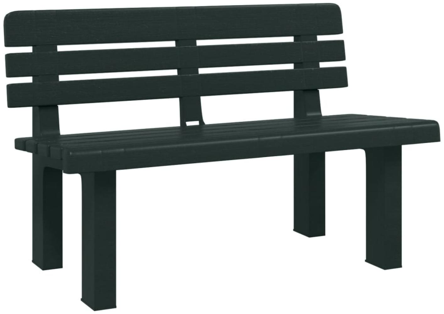 vidaXL Gartenbank Grün 110x52x71 cm Polypropylen 4009381 Bild 1