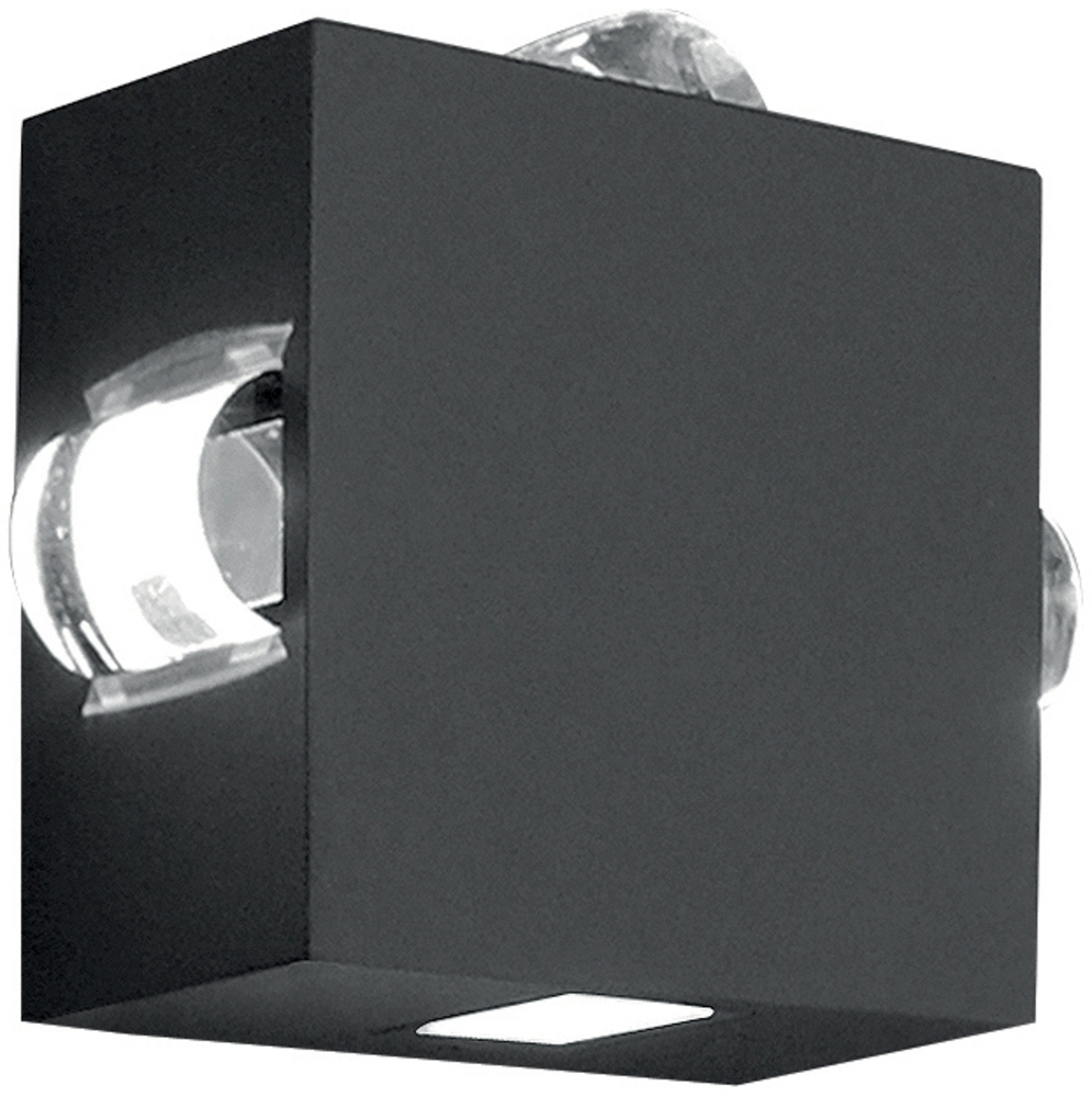 Elstead Lighting Wandleuchte Agner, Aluminium Druckguss, Graphit, 4 Lampen Bild 1