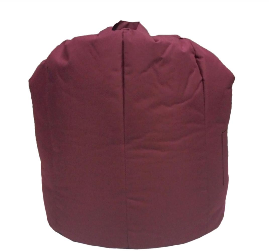 Soma Sitzsessel Sitzsack Garten Sessel ø 60 H 70 cm Gamingsessel outdoor Bamba sehr formstabil pflegeleic (BxHxL) 60 x 70 x 60 cm rot - bordeaux Bild 1