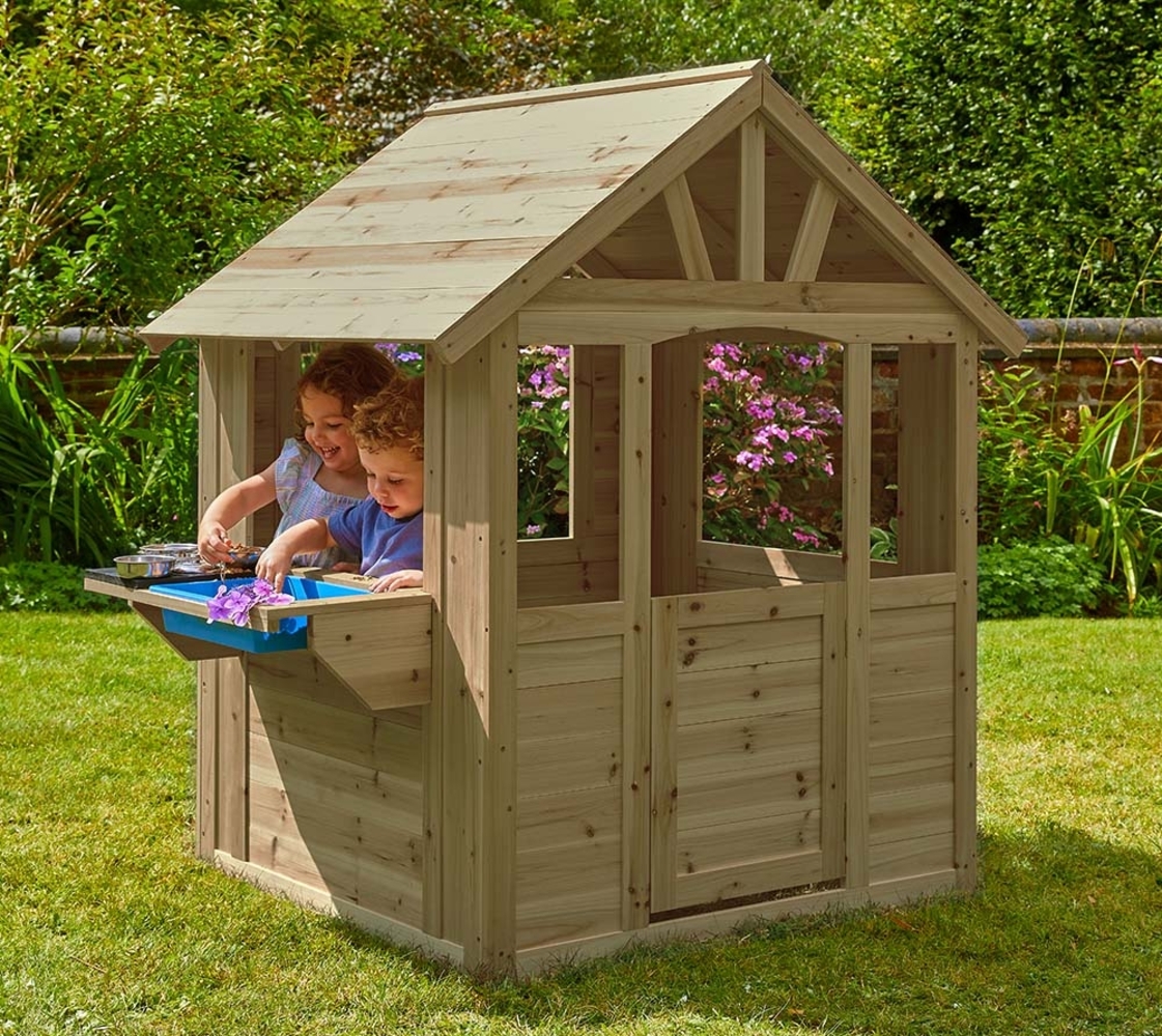 Zwerkules Cubby | Kinder Spielhaus für den Garten | inkl. Spielküche | Holz Bild 1