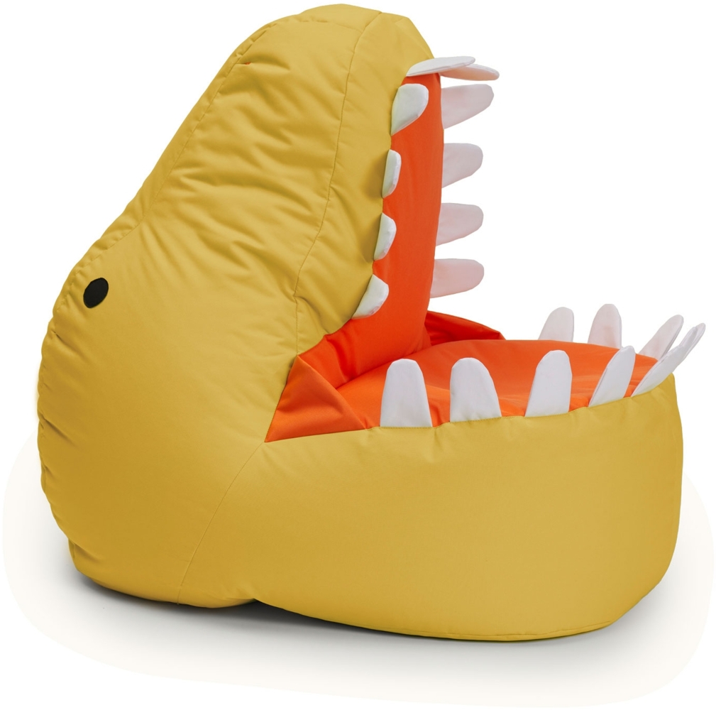 LUMALAND Kindersitzsack Animal Line Dino (270 L) - indoor & outdoor - Senfgelb Bild 1